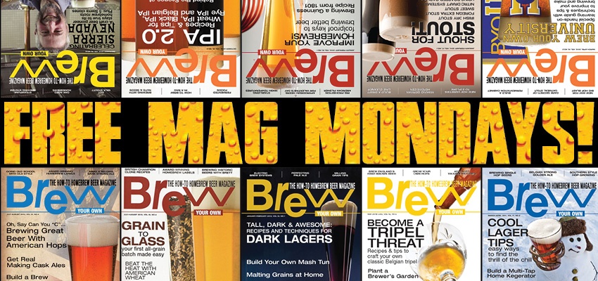 Free Mag Mondays - Free 1 Year Subscription to Brew Your Own Magazine