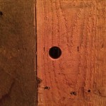 Beer shank hole drilled with a hole saw