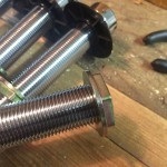 Remove nuts from beer shanks prior to installation