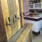 Shot of bar with faucets installed