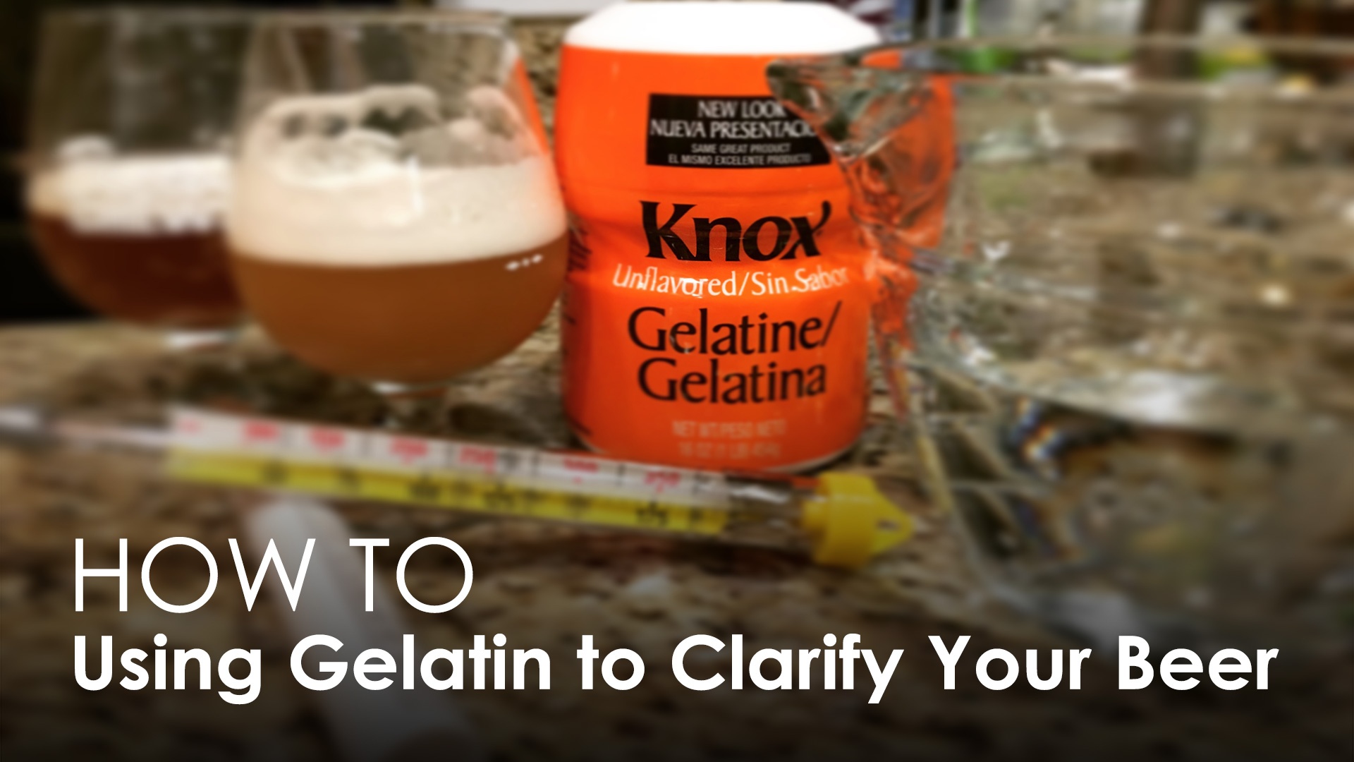 using gelatin to clarify beer