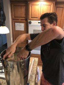 Removing the scoby from a batch of kombucha