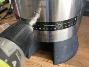 Drilling a 17mm hole for thermowell in Ss Brew Bucket Mini